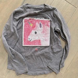 Abercrombie girls unicorn color changing long sleeve shirt!